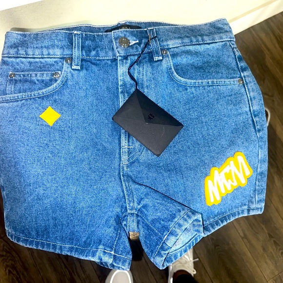 Blue mcm Jean shorts